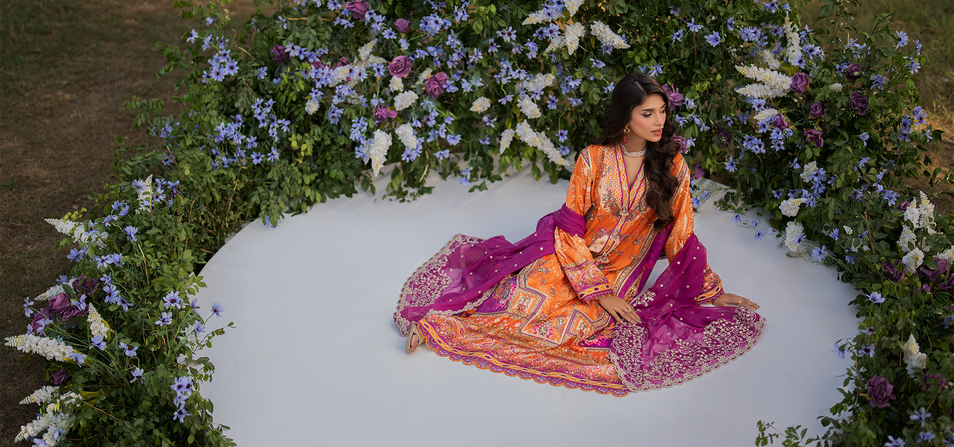 Qalamkar Pret Embroidered Jacquard 3 Piece Suit QLM23-CP2 ZP-01 Sofeya